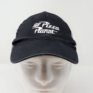 Disney Pixar Toy Story Pizza Planet SnapBack Baseball Hat Black White Checkered